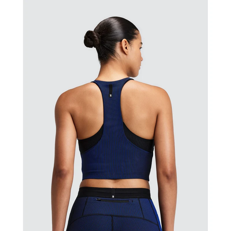 Bandit Striped Cadence Zip Front T-Back Race Crop Dames