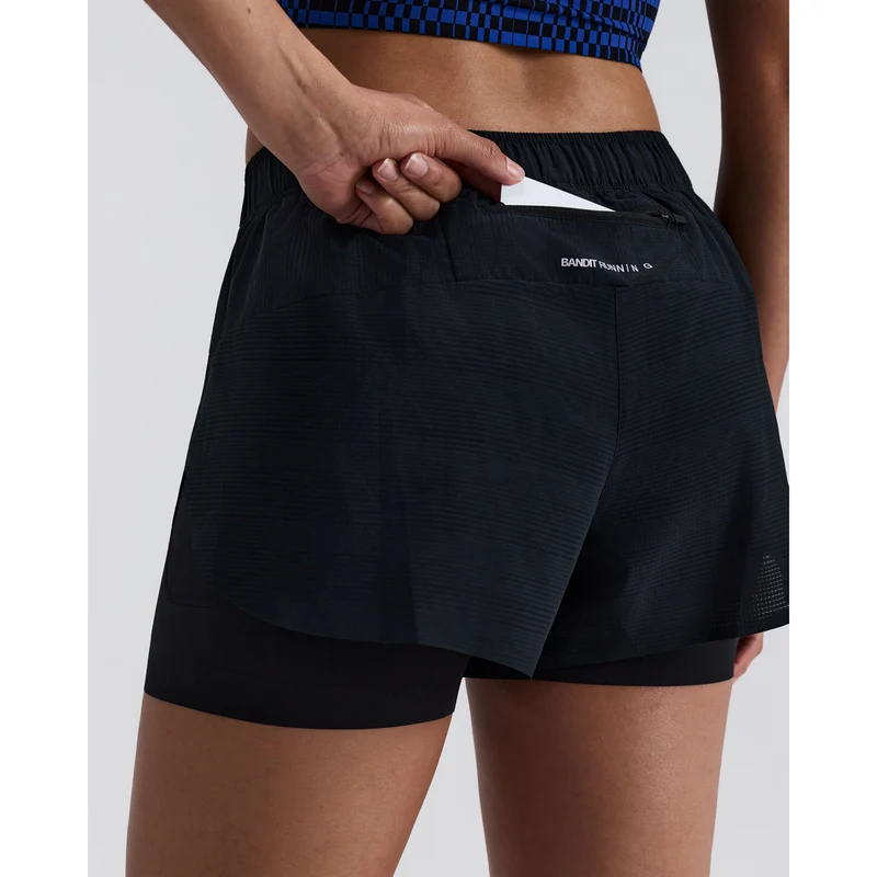 Bandit Coolgrid 2-in-1 Run Shorts Dames