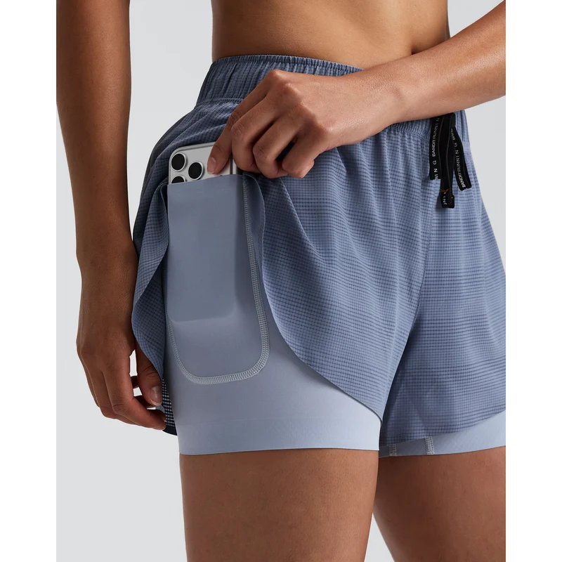 Bandit Coolgrid 2-in-1 Run Shorts Dames