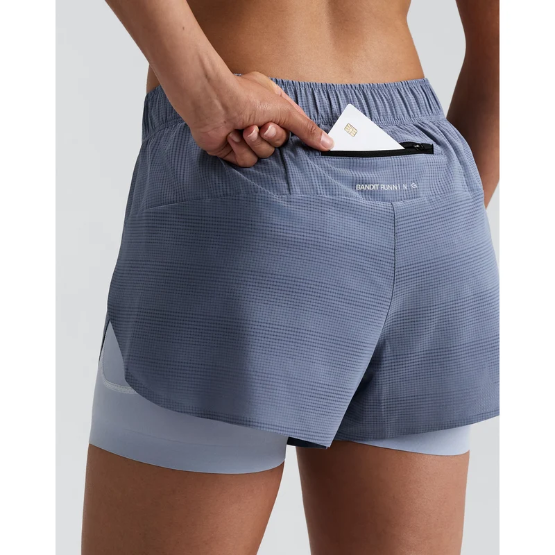 Bandit Coolgrid 2-in-1 Run Shorts Dames