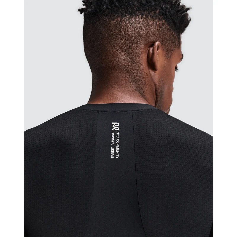 Bandit Geomesh 2-Way Zip Run Top Heren