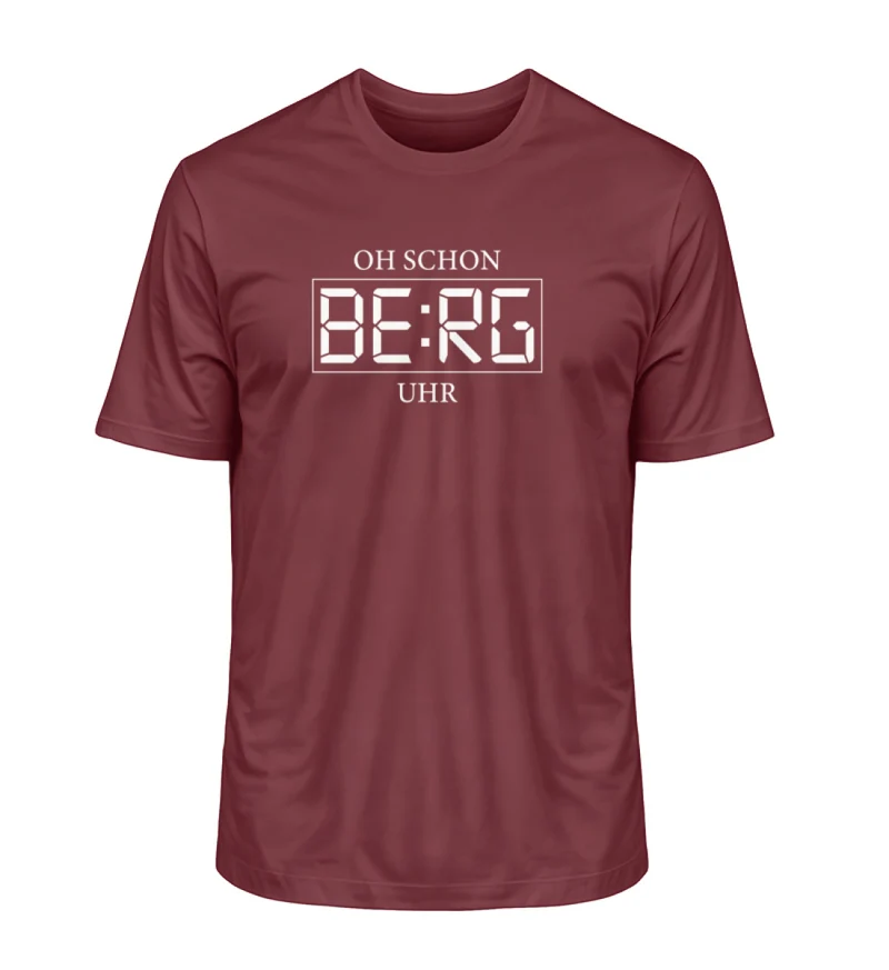Oh schon Berg Uhr - Unisex Premium Organic T-Shirt