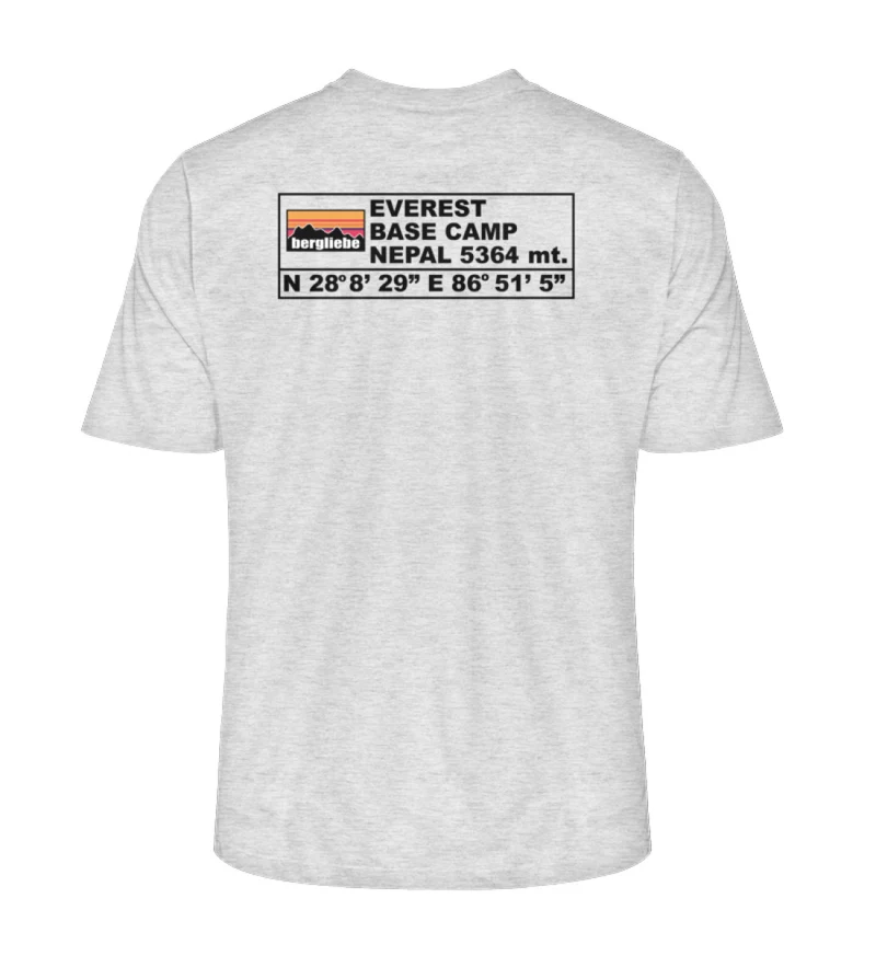 Everest Base Camp Backprint - Unisex Premium Organic T-Shirt