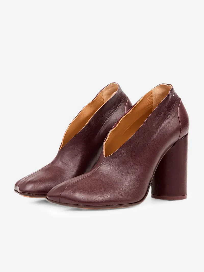 Pumps Anatomic in Nappa marrone