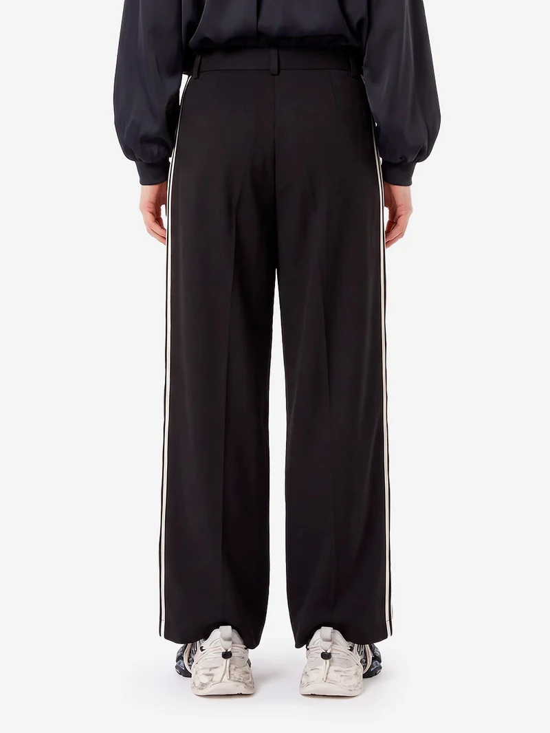 Pantaloni pleated neri