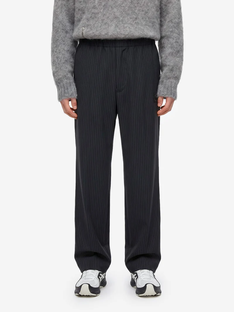 'Easy Pants' Pintrsipe navy