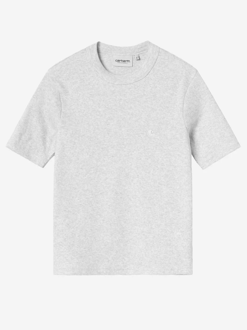 T-shirt 'Philipa' grigio chiara in cotone elasticizzato
