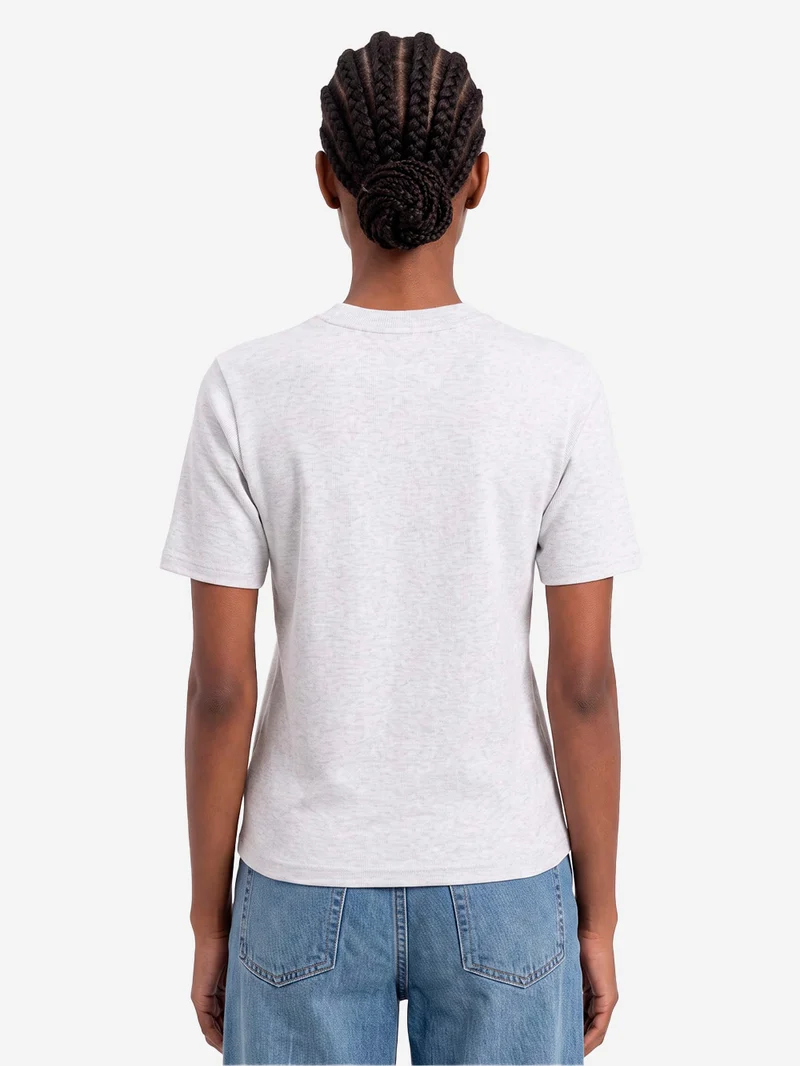 T-shirt 'Philipa' grigio chiara in cotone elasticizzato