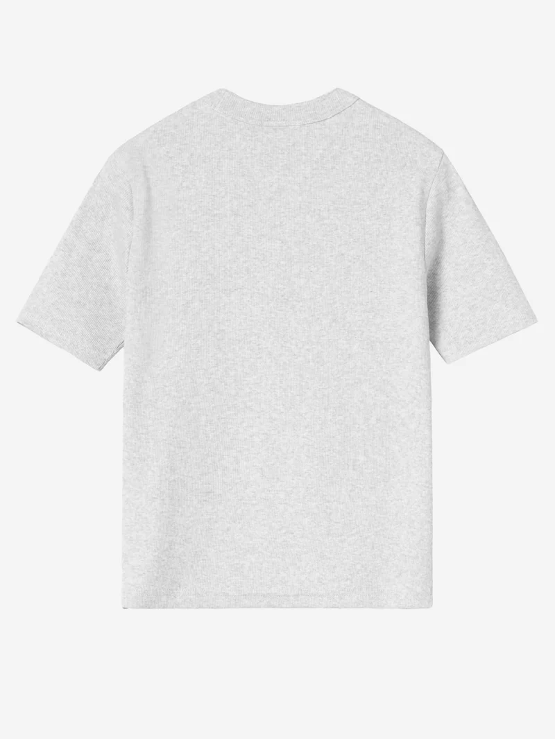 T-shirt 'Philipa' grigio chiara in cotone elasticizzato