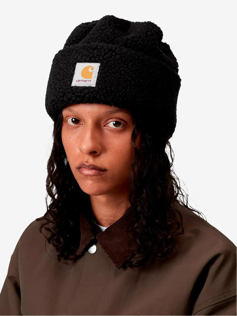 'Prentis' Beanie nero testurizzato