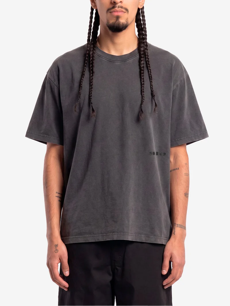 T-shirt grigia 'Axiom' lavaggio fade-out