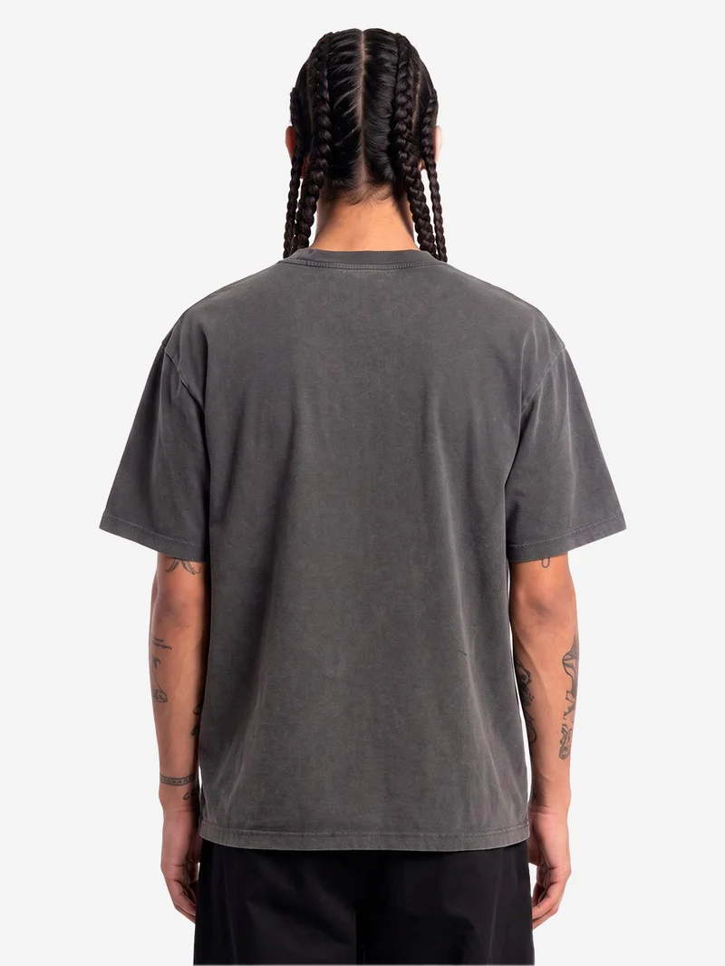T-shirt grigia 'Axiom' lavaggio fade-out
