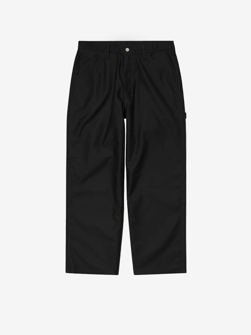 Pantaloni neri 'Painter' in cotone moleskin