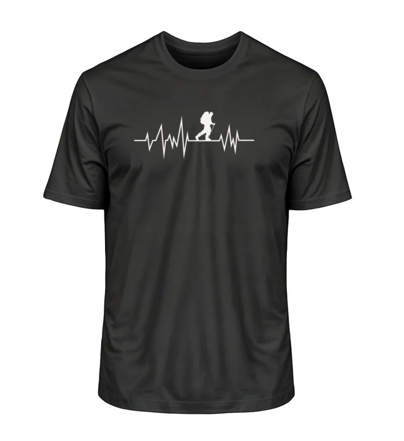 Wandern Herzschlag - Unisex Premium Organic T-Shirt