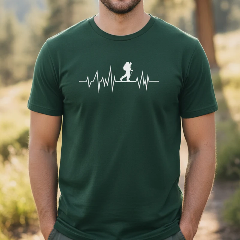 Wandern Herzschlag - Unisex Premium Organic T-Shirt