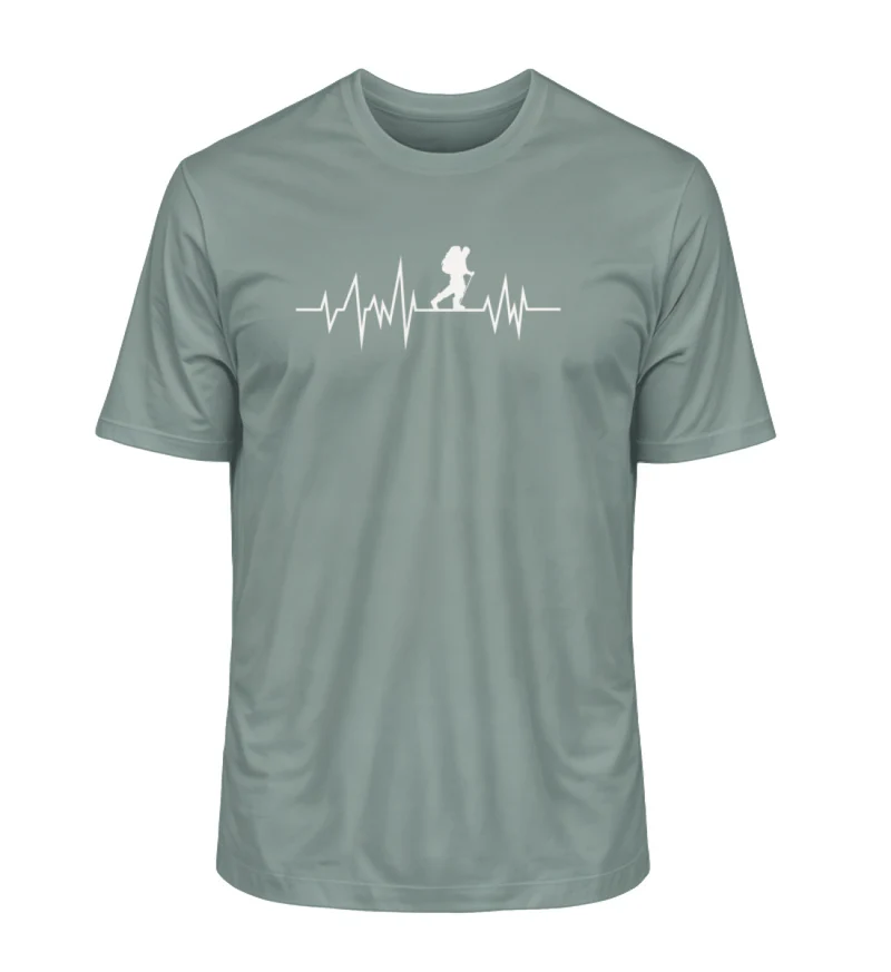 Wandern Herzschlag - Unisex Premium Organic T-Shirt