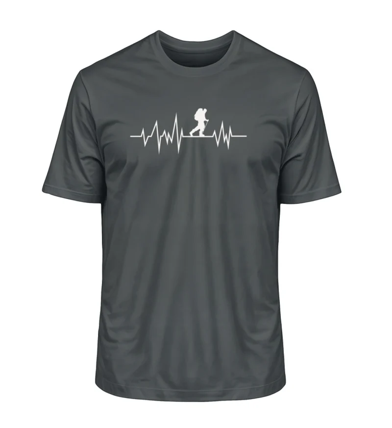 Wandern Herzschlag - Unisex Premium Organic T-Shirt