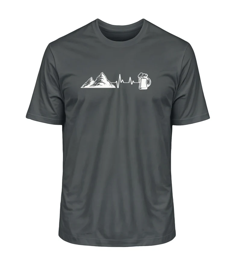 Berg Bier Herzschlag - Unisex Premium Organic T-Shirt