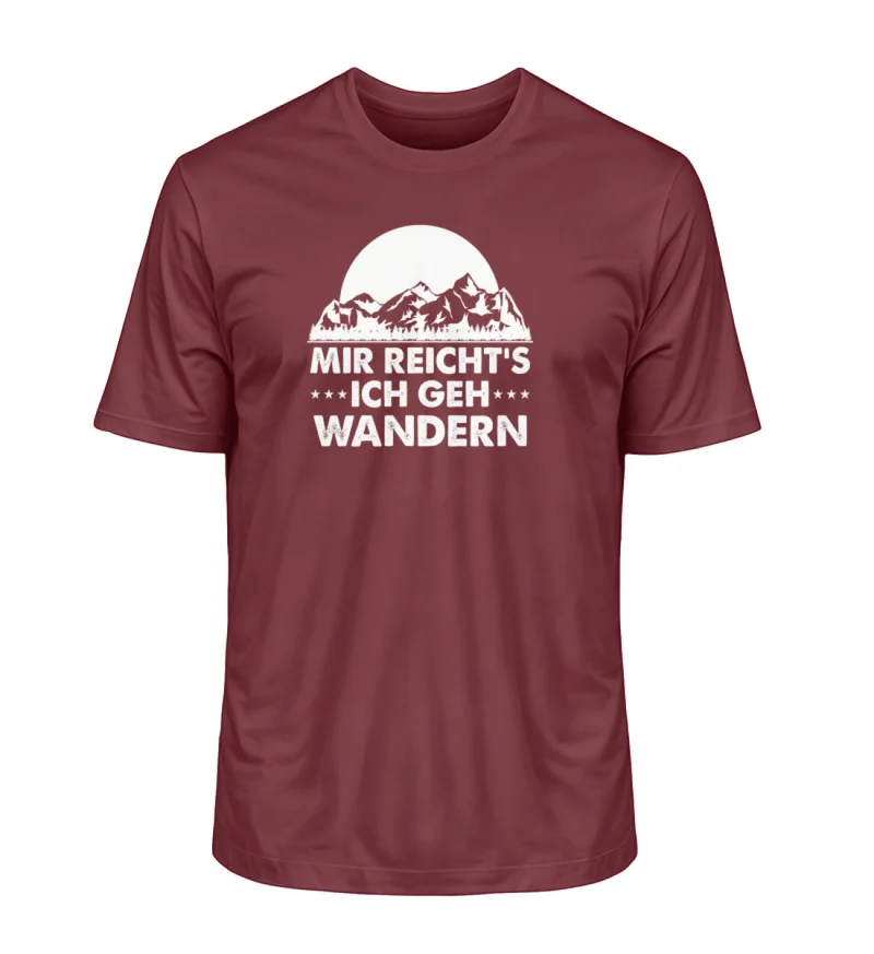 Mir reichts ich geh Wandern- Unisex Premium Organic T-Shirt