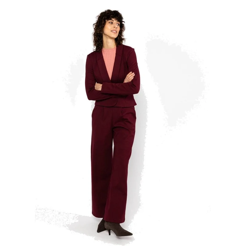 Blutsgeschwister Tailored Business Damen Freizeithose classy-burgundy