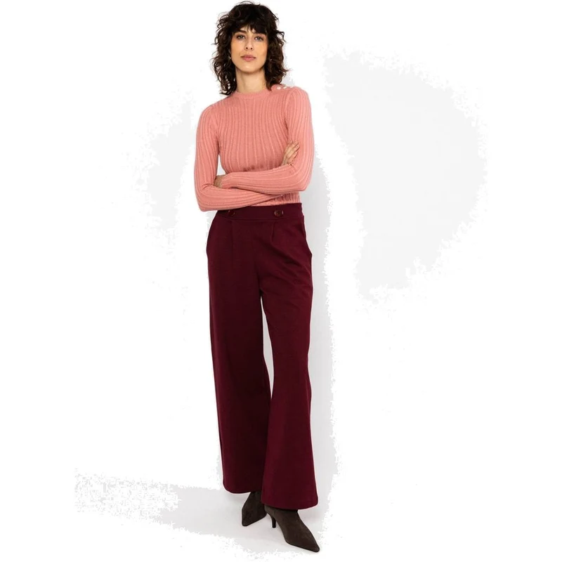 Blutsgeschwister Tailored Business Damen Freizeithose classy-burgundy