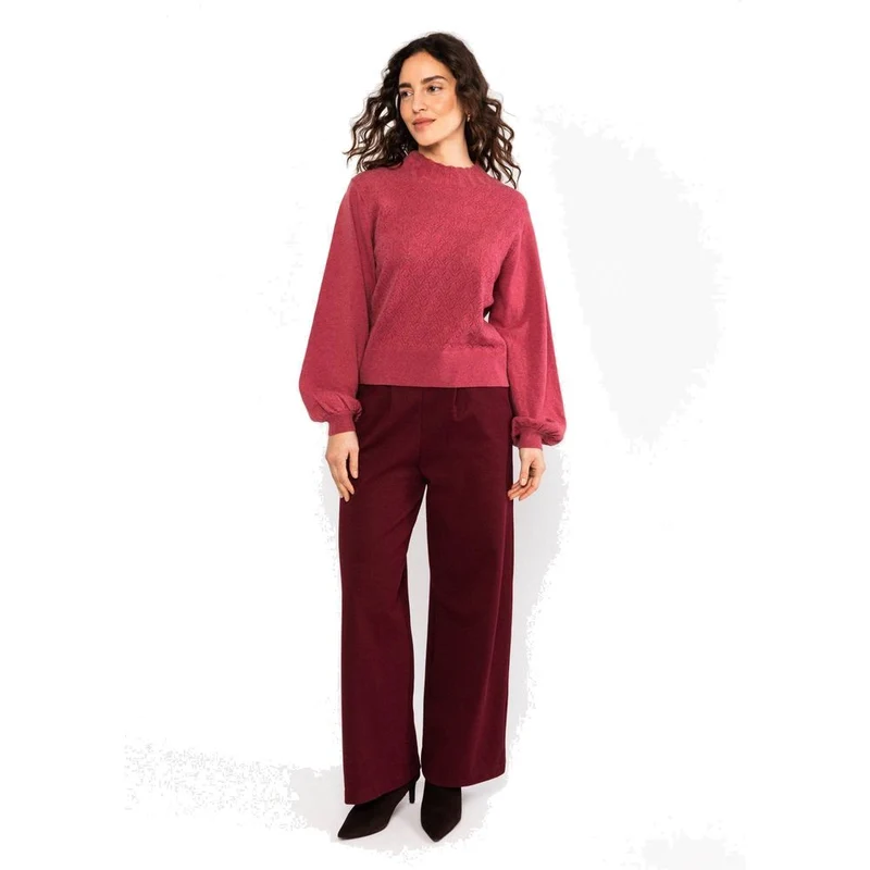 Blutsgeschwister Feeling Fancy Damen Wollpullover dusty-bloom-melange-pink
