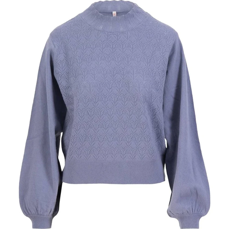 Blutsgeschwister Feeling Fancy Damen Wollpullover blue-ash-melange-blue