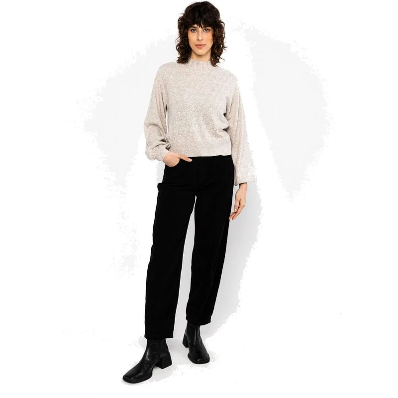 Blutsgeschwister Feeling Fancy damen Wollpullover driftwood-glow-melange-beige