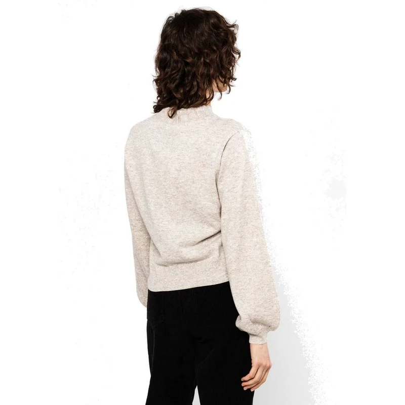 Blutsgeschwister Feeling Fancy damen Wollpullover driftwood-glow-melange-beige