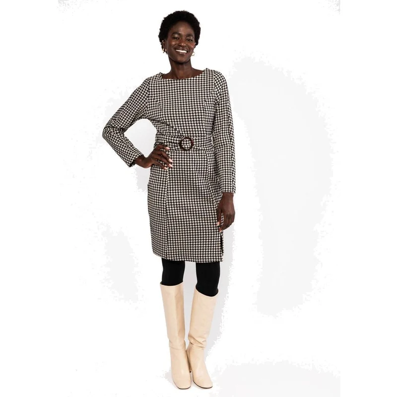 Blutsgeschwister Tailored Cocoon Damen Herbstkleid brit-chic-knit