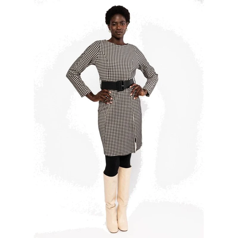 Blutsgeschwister Tailored Cocoon Damen Herbstkleid brit-chic-knit