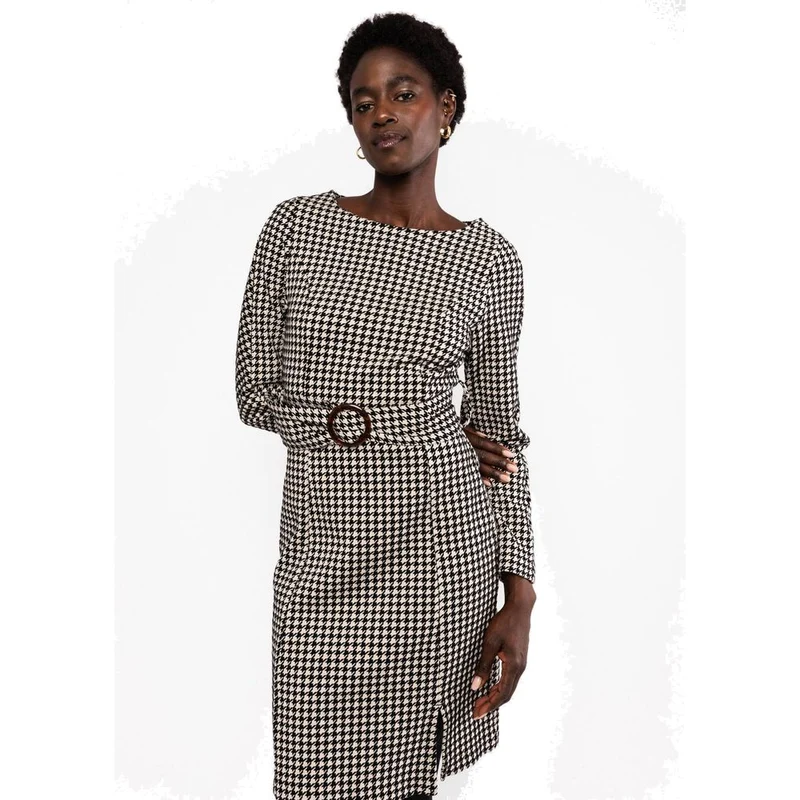 Blutsgeschwister Tailored Cocoon Damen Herbstkleid brit-chic-knit