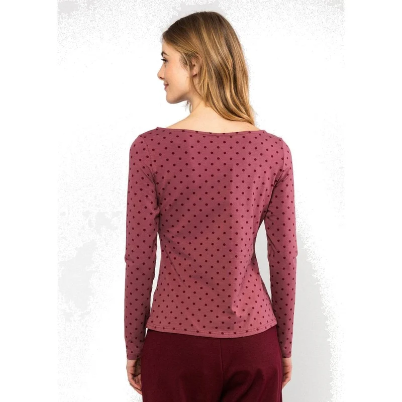 Blutsgeschwister Oh Marine Damen Longsleeve beneath-the-trees-dots