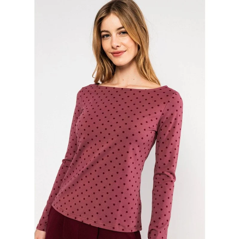 Blutsgeschwister Oh Marine Damen Longsleeve beneath-the-trees-dots