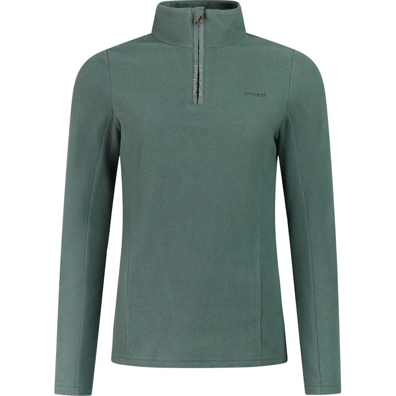 Protest Prtremutez 1/4 Zip Active Top Damen Fleecepullover evergreen