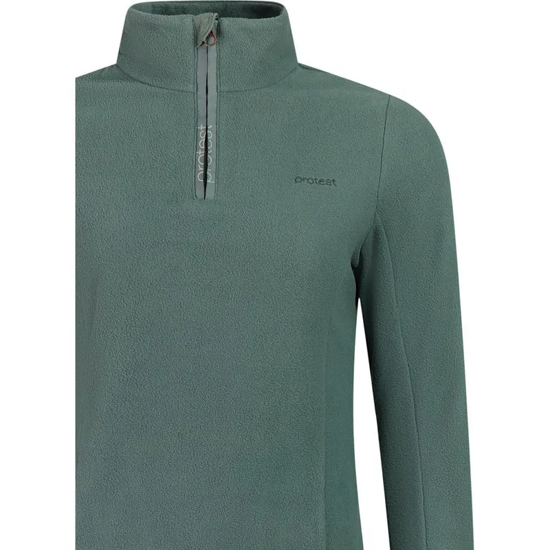 Protest Prtremutez 1/4 Zip Active Top Damen Fleecepullover evergreen