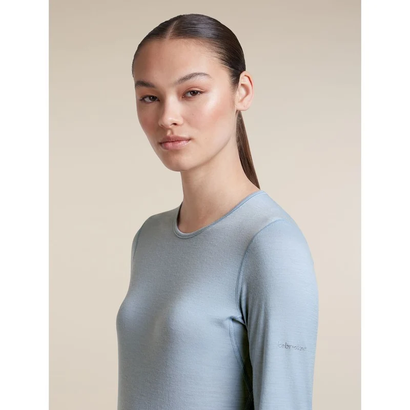 Icebreaker W 200 Oasis LS Crewe Damen Langarmshirt zinc-blue