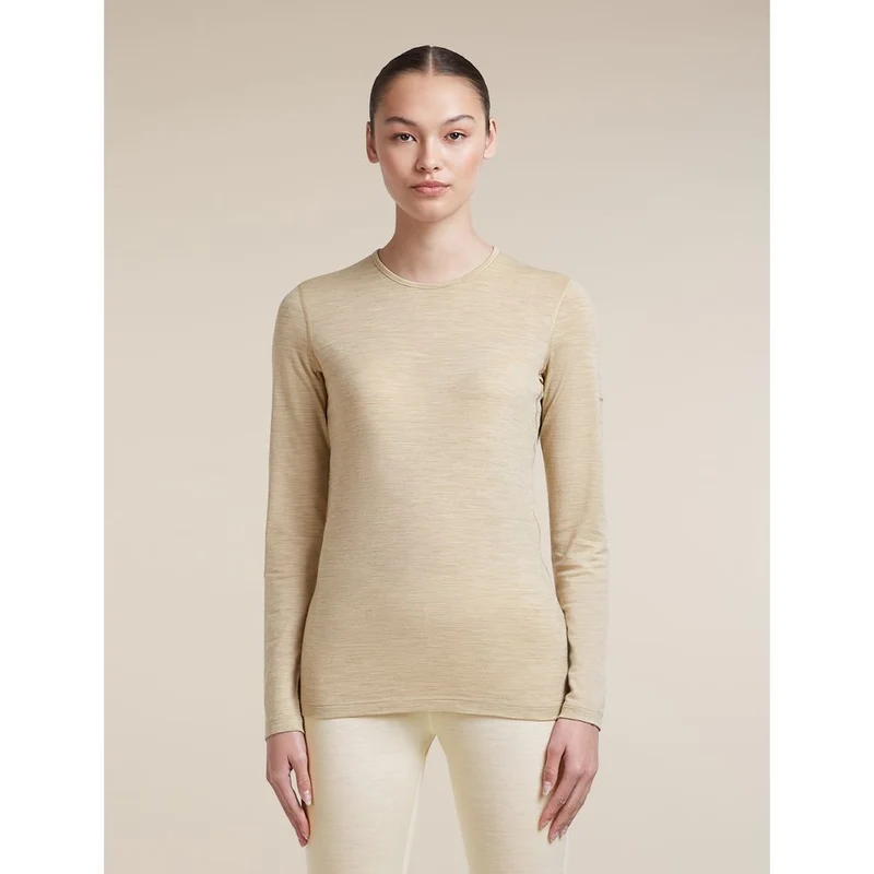 Icebreaker W 200 Oasis LS Crewe Damen Langarmshirt bay-hthr
