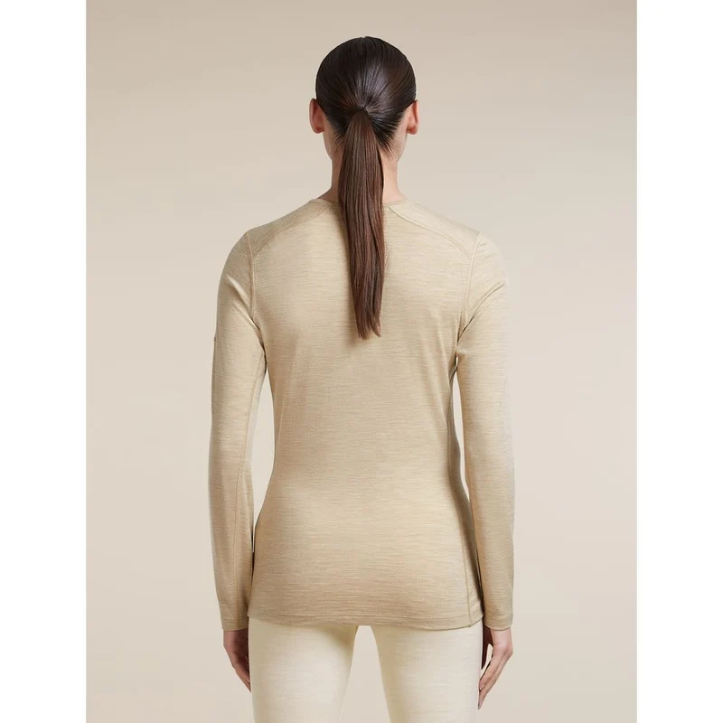 Icebreaker W 200 Oasis LS Crewe Damen Langarmshirt bay-hthr