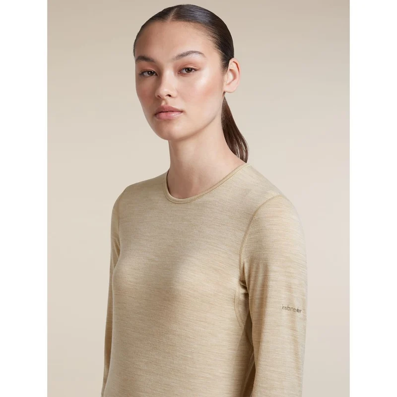 Icebreaker W 200 Oasis LS Crewe Damen Langarmshirt bay-hthr