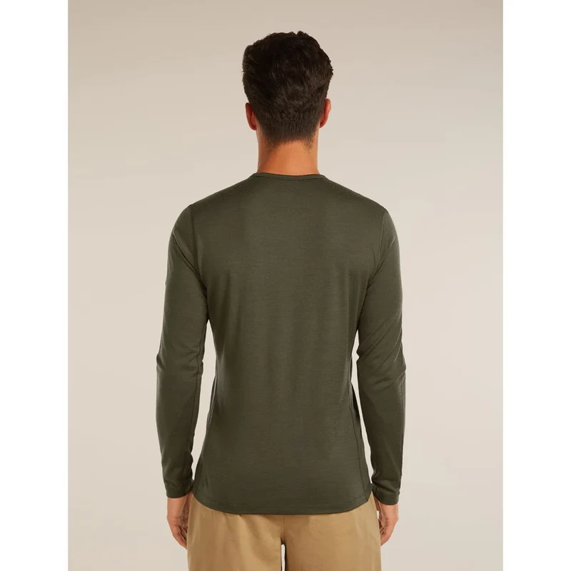 Icebreaker M 200 Oasis LS Crewe Herren Langarmshirt dk-loden