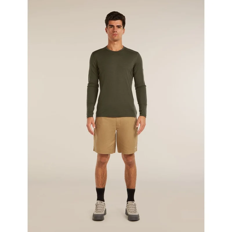 Icebreaker M 200 Oasis LS Crewe Herren Langarmshirt dk-loden