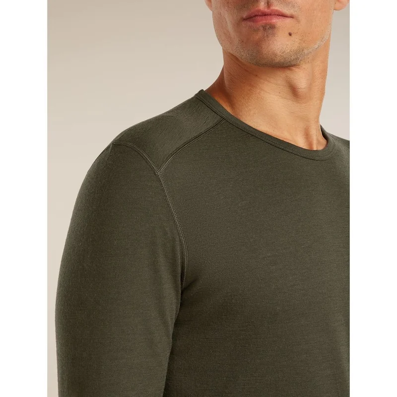 Icebreaker M 200 Oasis LS Crewe Herren Langarmshirt dk-loden