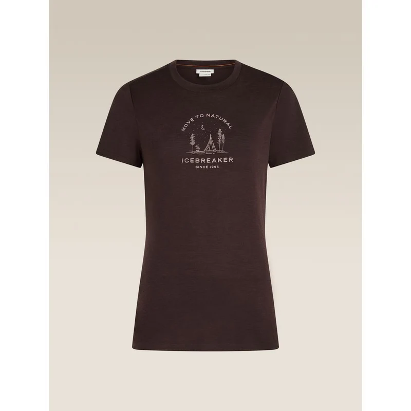 Icebreaker Mer 150 Tech Lite SS Tee Peace Pas Damen Funktionsshirt bittersweet