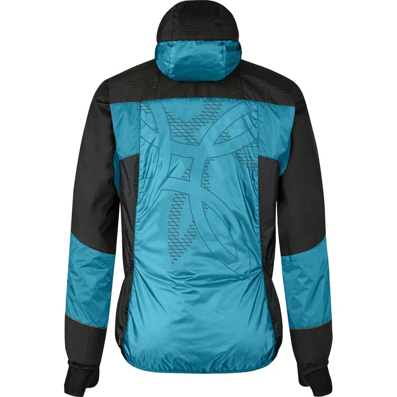 Montura Skisky Evo Hooded Jacket Herren Skitourenjacke steel-blue-sunny-lime