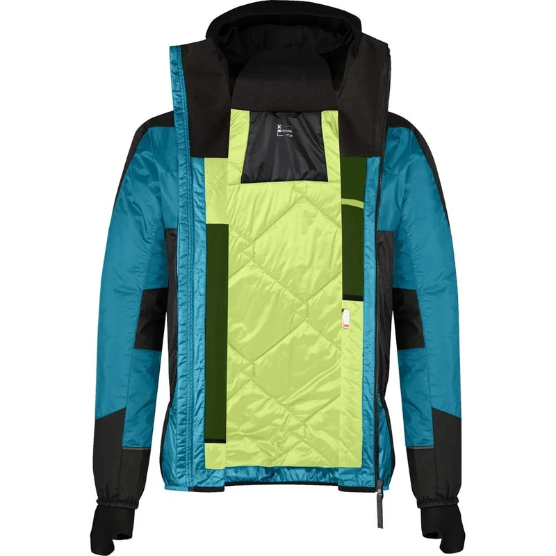 Montura Skisky Evo Hooded Jacket Herren Skitourenjacke steel-blue-sunny-lime
