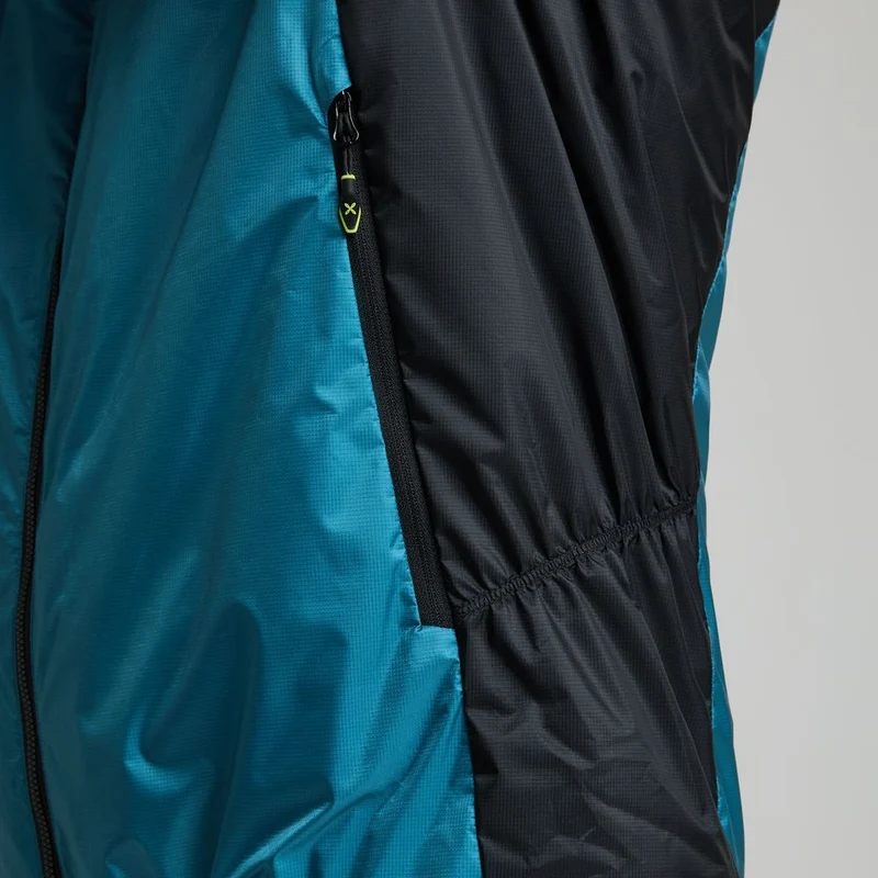 Montura Skisky Evo Hooded Jacket Herren Skitourenjacke steel-blue-sunny-lime