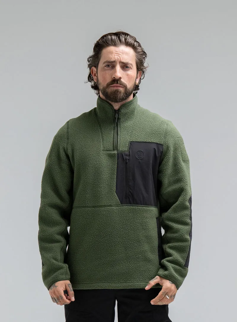 MANTRA-FLEECEPULLOVER MIT 1/4-REISSVERSCHLUSS