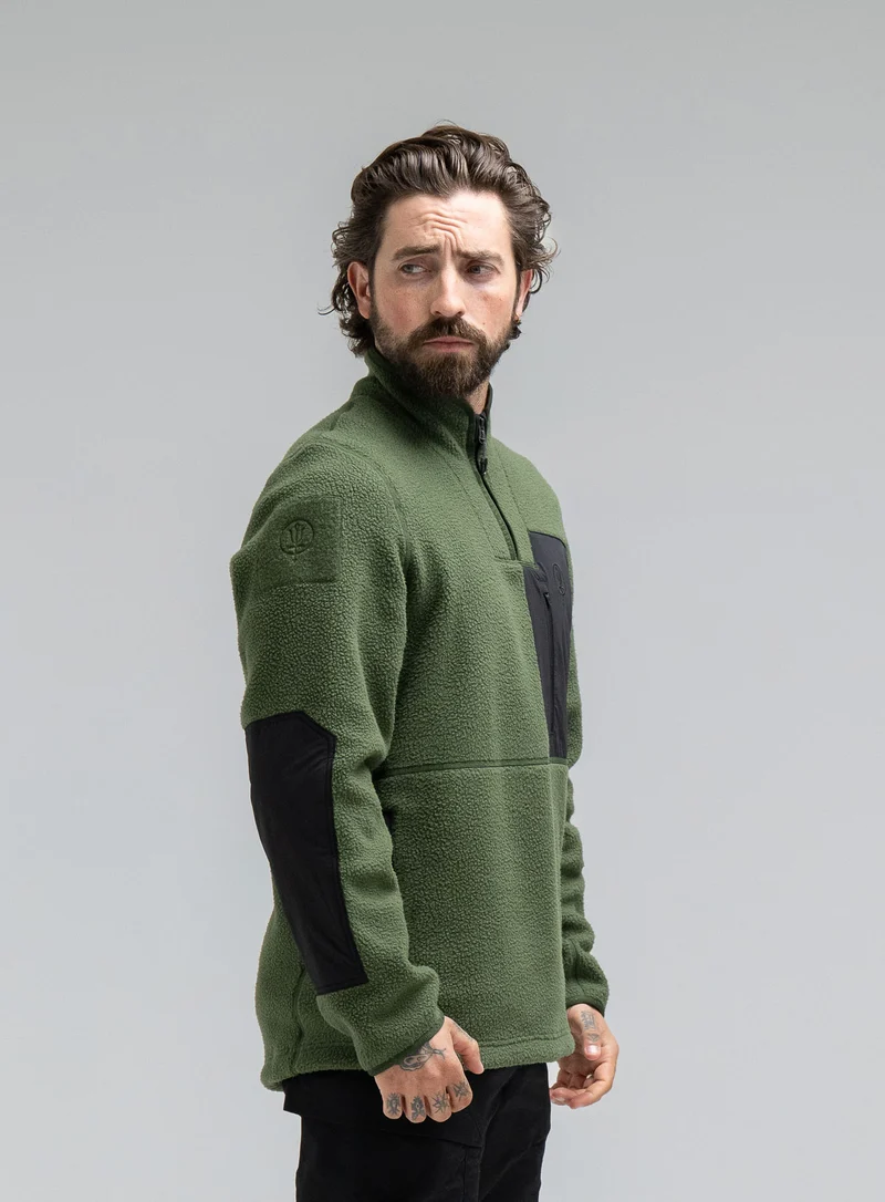 MANTRA-FLEECEPULLOVER MIT 1/4-REISSVERSCHLUSS