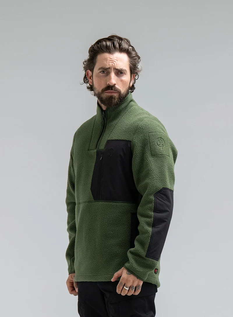 MANTRA-FLEECEPULLOVER MIT 1/4-REISSVERSCHLUSS